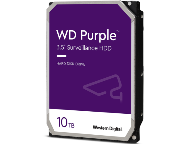 Твърди дискове 10TB 7200rpm Western Digital Purple Surveillance