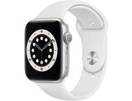 Смарт часовници Apple Watch S6 GPS, 40mm Silver Aluminium Case with White Sport Band - Regular