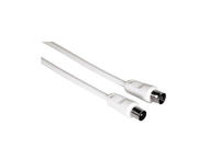 Кабели и Адаптери Антенен кабел 5 метра 75 dB бял