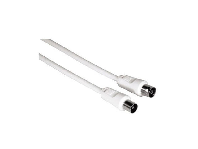 Кабели и Адаптери Антенен кабел 5 метра 75 dB бял