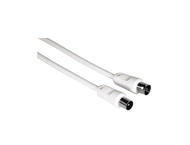 Кабели и Адаптери Антенен кабел 3 метра 75 dB бял