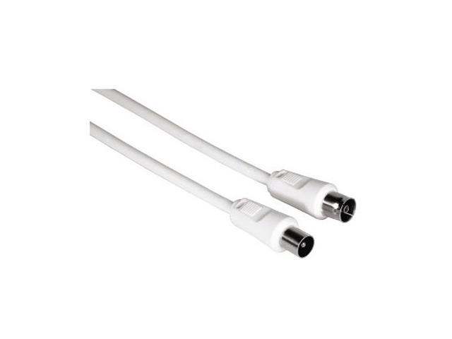 Кабели и Адаптери Антенен кабел 3 метра 75 dB бял