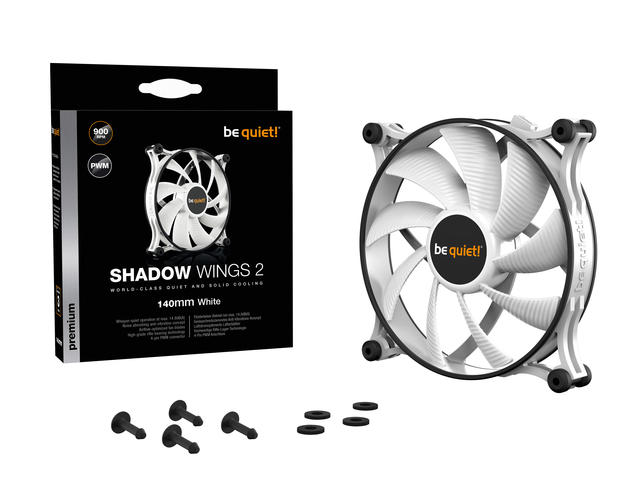 Вентилатори be quiet! Shadow Wings 2 White 140mm PWM