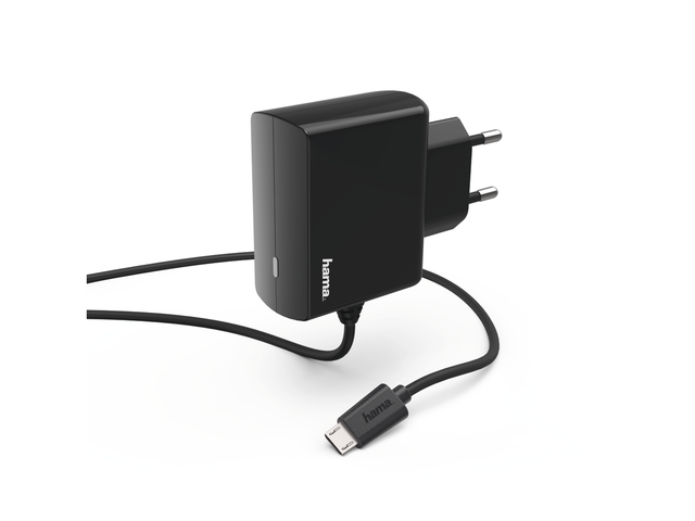 Зарядни устройства Hama Charger, micro-USB, 2.4 A, black