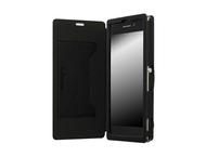Калъфи Krusell Malmo Flip cover - кожен калъф, тип портфейл, за Sony Xperia Z1 (черен),