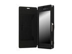 Калъфи Krusell Malmo Flip cover - кожен калъф, тип портфейл, за Sony Xperia Z1 (черен),