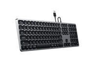 Клавиатури Satechi Aluminum Wired Keyboard for Mac - US - Space Gray
