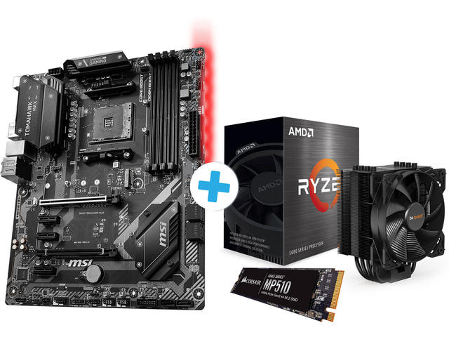 Процесори AMD Ryzen 5 3600 + MSI B450 TOMAHAWK MAX II Pack #1