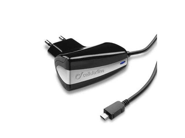 Зарядни устройства Cellular line усилено зарядно за телефони 220V, microUSB 5V, 2,1А
