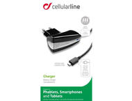 Зарядни устройства Cellular line усилено зарядно за телефони 220V, microUSB 5V, 2,1А