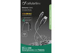 Кабели и Адаптери Cellular line Tetra Force microUSB 120см