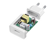 Зарядни устройства Cellular line зарядно за Samsung 220V USB 5W, в бяло