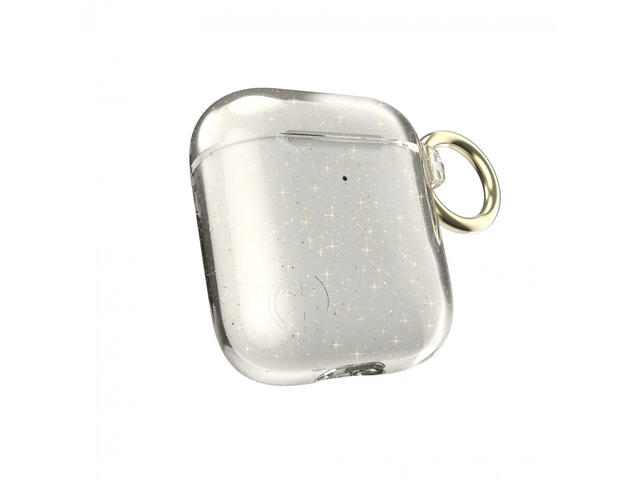 Джаджи Speck AirPods (GEN 1/2) PRESIDIO CLEAR (CLEAR WITH GOLD GLITTER/CLEAR)