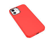 Калъфи Hoco Pure Series Silicone Protective Case - силиконов (TPU) калъф за iPhone 12 mini (червен)