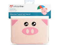 Калъфи за таблети Cellularline универсален детски калъф за таблети 7-8", прасенце