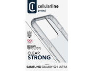 Калъфи Cellularline прозрачен твърд кейс за Samsung Galaxy S21 Ultra
