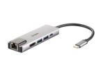 Кабели и Адаптери D-link 5-в-1 USB-C ™ хъб с HDMI / Ethernet и Power Delivery