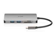 Кабели и Адаптери D-link 6-в-1 USB-C ™ хъб с HDMI / четец на карти и Power Delivery