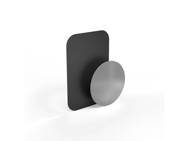 Джаджи Метална плочка за магнитна стойка HAMA Magnet, Черен/Сребрист