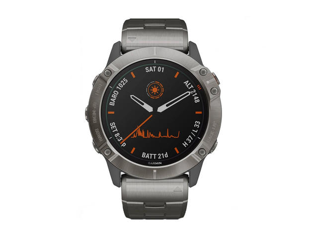 Смарт часовници Garmin Fenix 6X Pro Solar Titanium