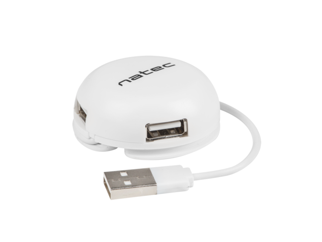 USB Хъб Natec Bumblebee USB Hub, white