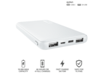 Външни батерии Trust Primo Ultra-thin Powerbank 10000 mAh - white