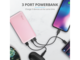 Външни батерии Trust Primo Ultra-thin Powerbank 10000 mAh - pink