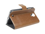 Калъфи Golla Galaxy SIV Flip Folder SEAMORE, в кафяво