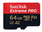 Карти памет 64GB microSD SanDisk Extreme Pro
