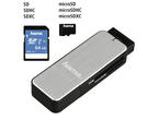 Джаджи Hama USB 3.0 четец на карти, SD/microSD, в сребристо