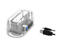Джаджи Orico Storage - HDD/SSD Dock - 2.5 / 3.5" USB 3.0, Transparent