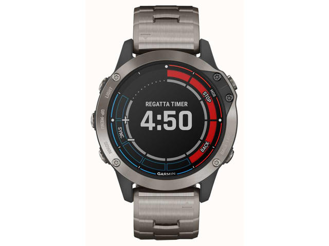 Смарт часовници Garmin Quatix 6 Titanium Grey with Titanium Band 