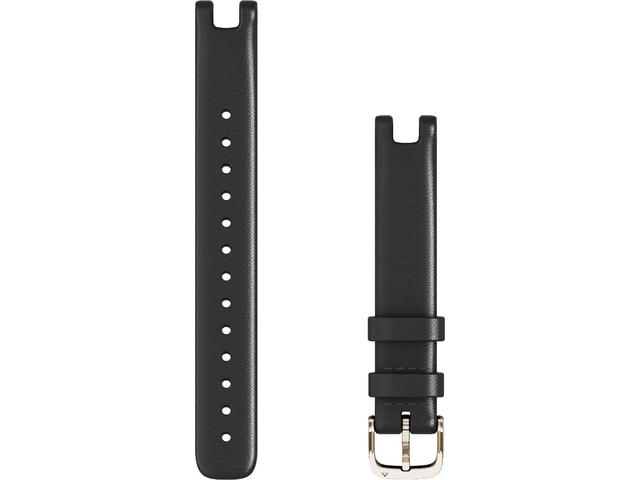 Каишки Каишка за Garmin Lily - Black Italian Leather с Cream Gold