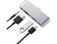 USB Хъб Satechi Aluminium TYPE-C Mobile Pro Hub, Silver