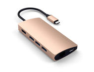 USB Хъб Satechi Aluminium TYPE-C Multi-Port Adapter - Gold