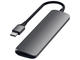 USB Хъб Satechi Slim Aluminum USB Type-C Multi-Port Adapter V2 (Space Gray)