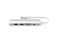USB Хъб Satechi Type-C Slim Multimedia Adapter V2 - Silver