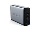 Зарядни устройства Satechi 75W Dual TYPE-C PD Travel Charger (2x USB-A,1x USB-C PD 18W,1x USB-C PD 60W) - Space Gray