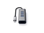 USB Хъб Satechi Aluminium TYPE-C Hub (3x USB 3.0,Ethernet) - Space Gray