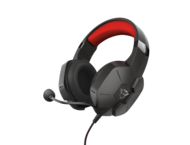 Слушалки Trust GXT 322B Carus, в черно-червено