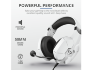 Слушалки Trust GXT 323W Carus, White