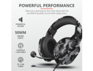 Слушалки Trust GXT 323C Carus - Black camo