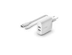 Зарядни устройства Belkin BOOST_CHARGEª Dual USB-A Wall Charger 24W + USB-A to Micro-USB cable - White