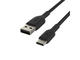 Кабели и Адаптери Belkin кабел BOOST↑CHARGE™ с оплетка от USB-C към USB-A (2 метра, черен)