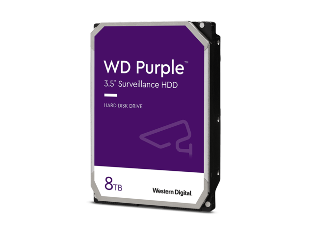 Твърди дискове 8TB  WD Purple 7200Rpm 128MB Cache 24x7 Bulk