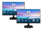 Монитори Два монитора Philips 273V7QDAB + FPMA-D550DBLACK