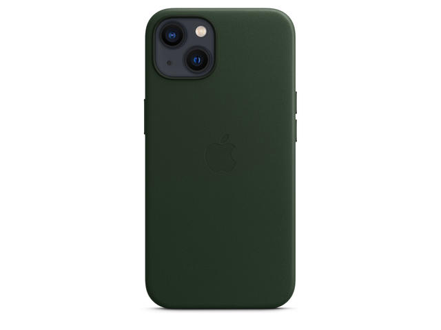 Калъфи Apple iPhone 13 Leather Case with MagSafe - Sequoia Green
