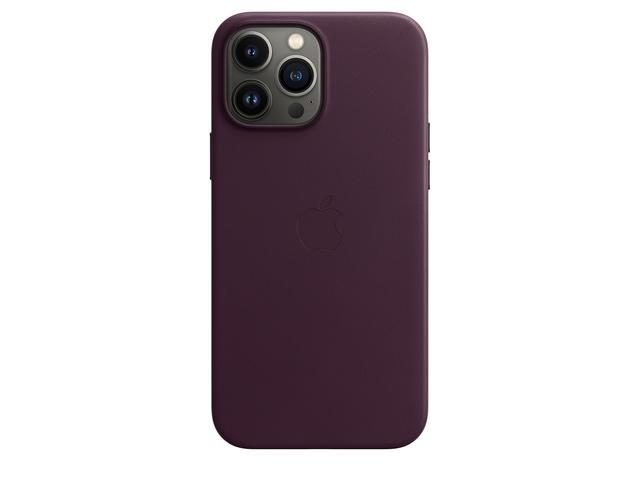 Калъфи Apple iPhone 13 Pro Max Leather Case with MagSafe - Dark Cherry