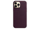 Калъфи Apple iPhone 13 Pro Max Leather Case with MagSafe - Dark Cherry