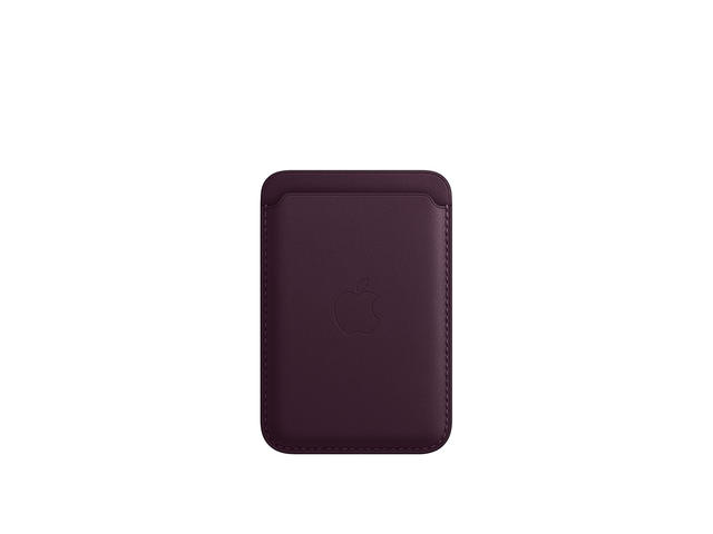 Калъфи Apple iPhone Leather Wallet with MagSafe - Dark Cherry